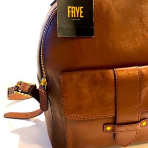 Frye Olivia mini Backpack cognac NEW with tags